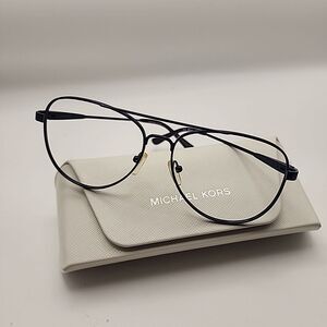 Michael Kors  MK 3019 1214 Blue Havana Eyeglasses Frame Aviator Pilot 56-14 135